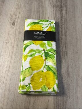 Lauren Ralph Lauren Yellow Lemon Print Kitchen Towel 2-pack